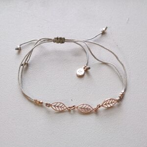 LC Lauren Conrad Rose Gold Leaf Bracelet